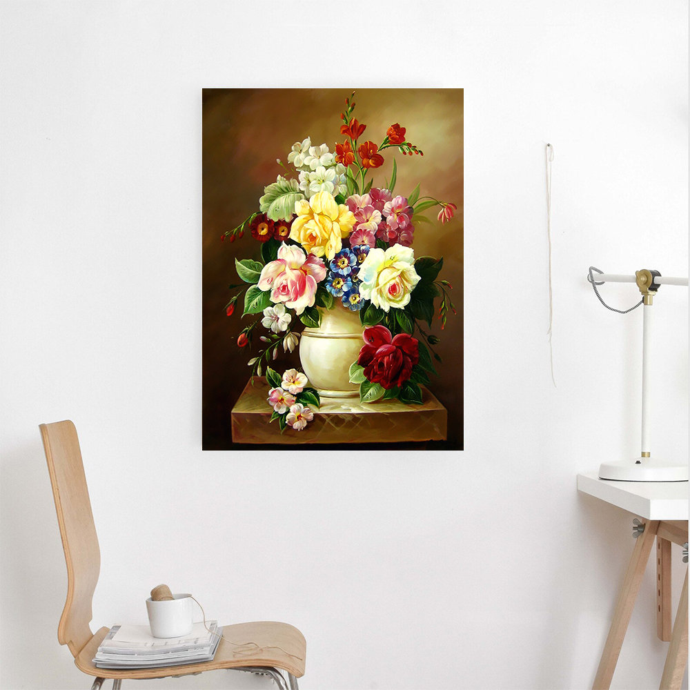 Painting by numbers drawing room Art gift Flower series decor