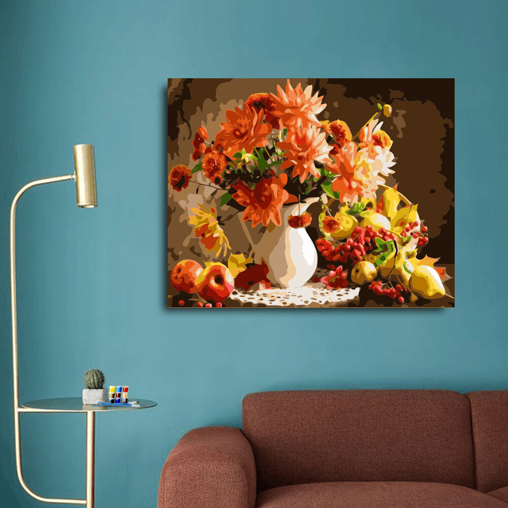 Painting by numbers beautiful painting home decoration