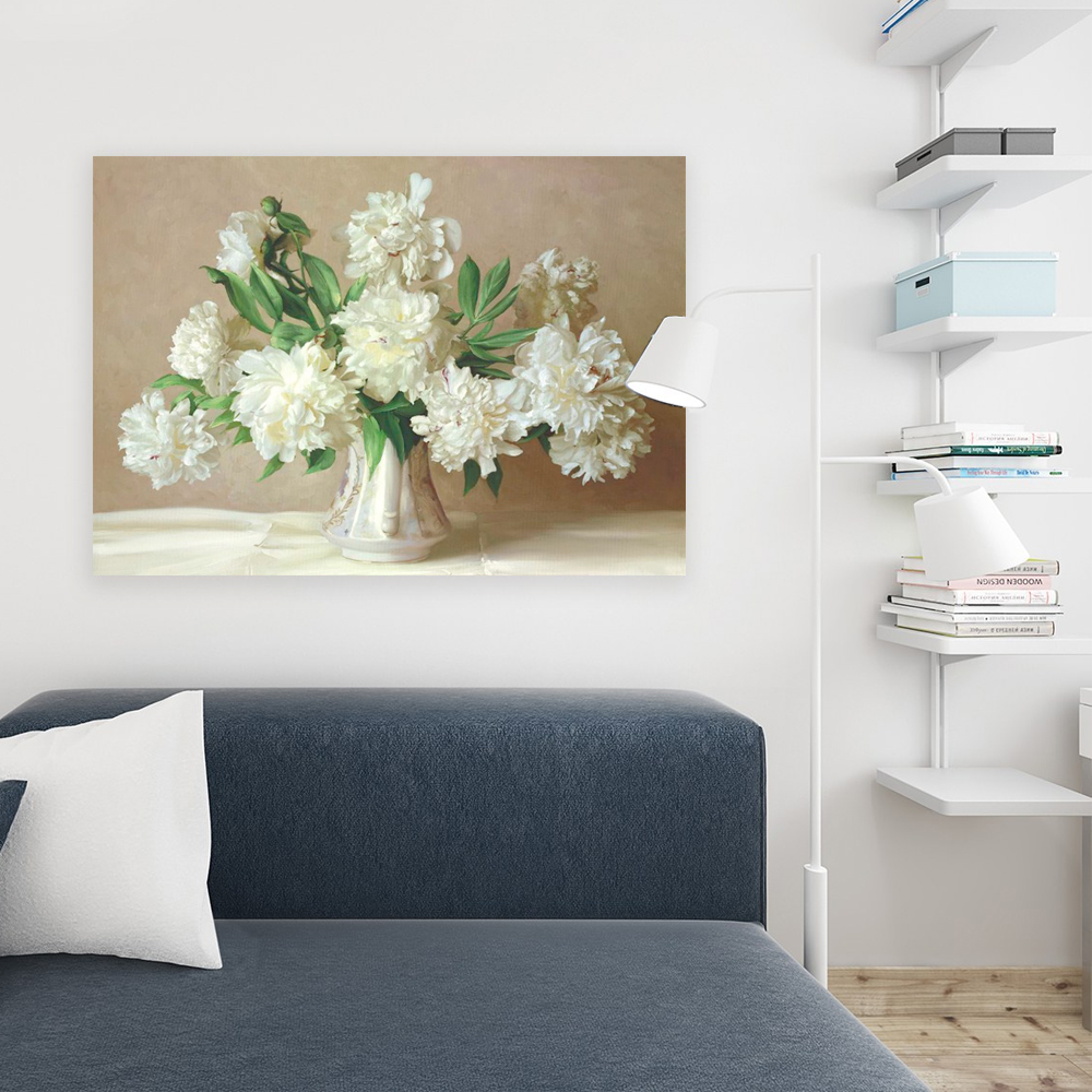 Painting by numbers elegant flower painting bedroom decoration