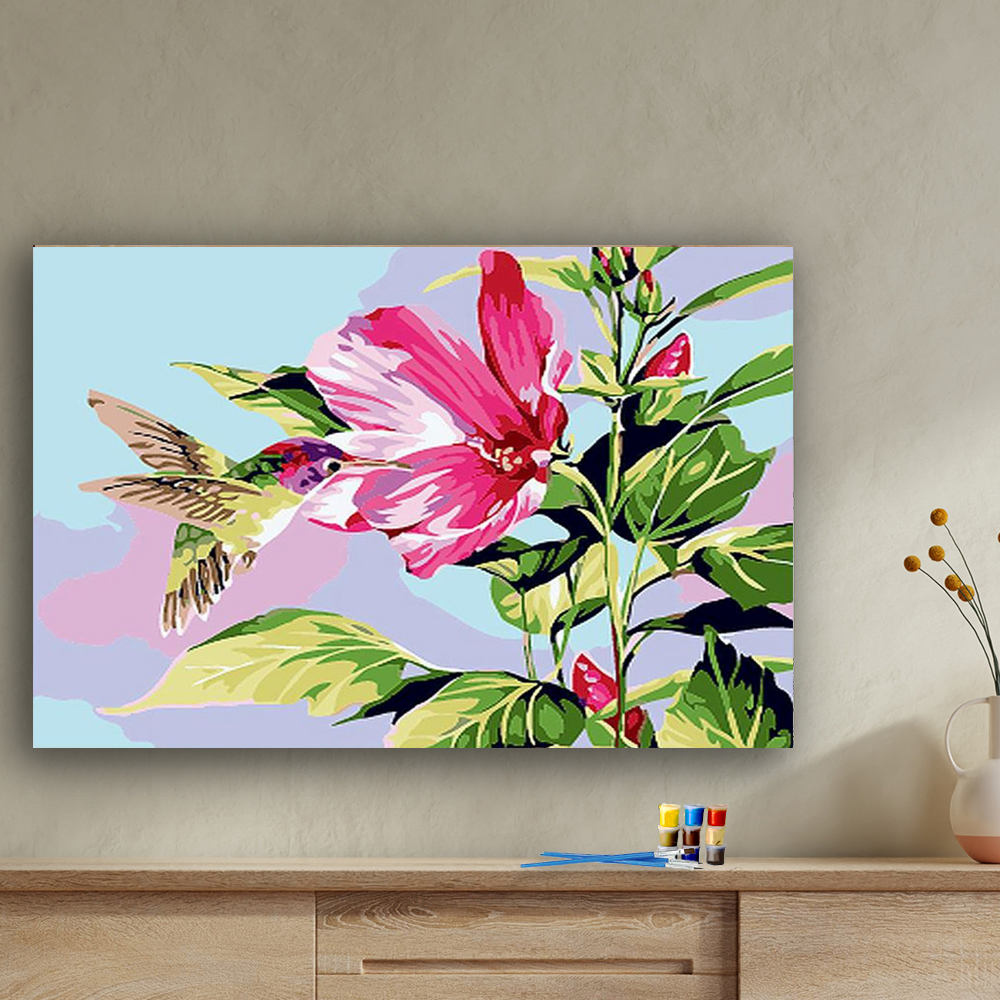 Painting by numbers Flower diy painting For relax