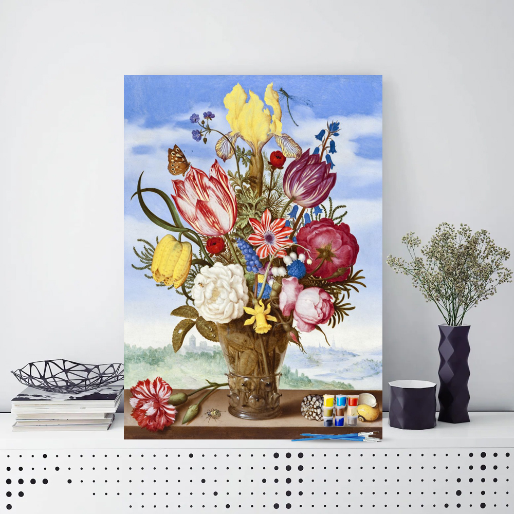 Painting by numbers 24colors flower diy decor