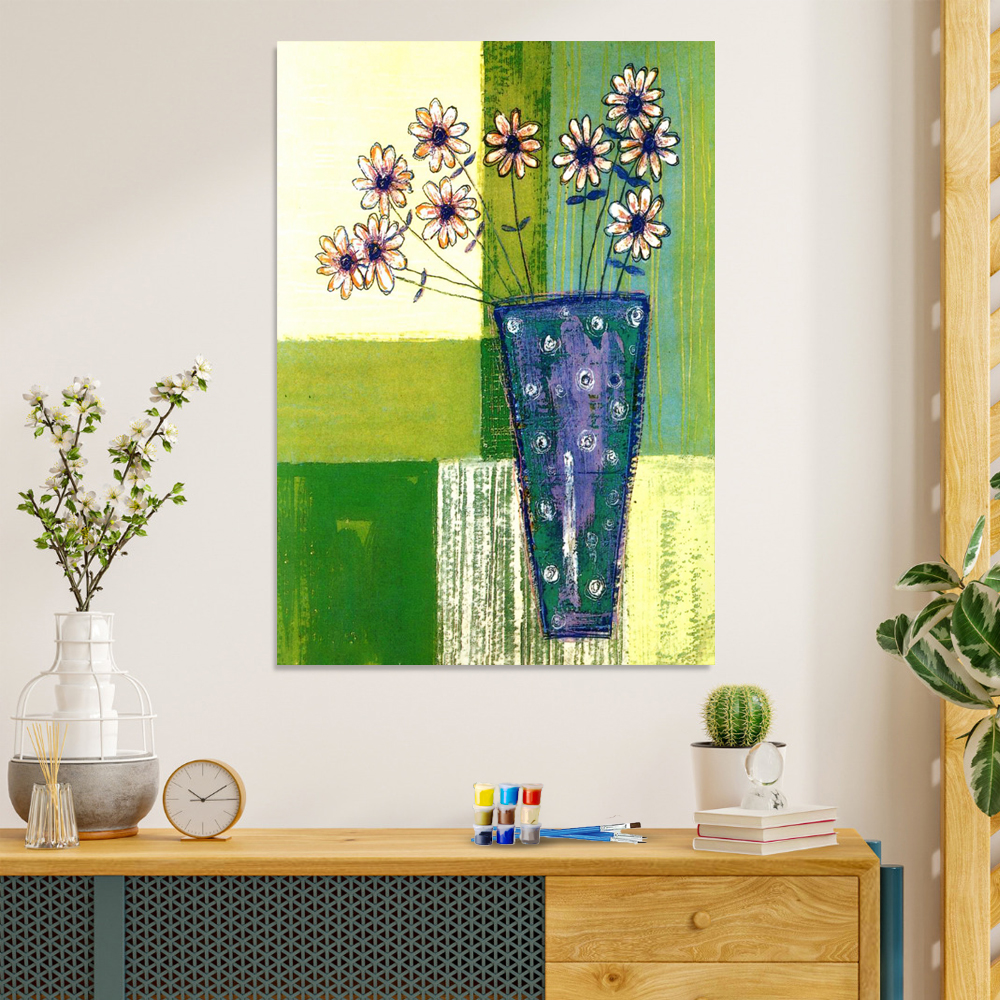 Painting by numbers simple Flower painting decor