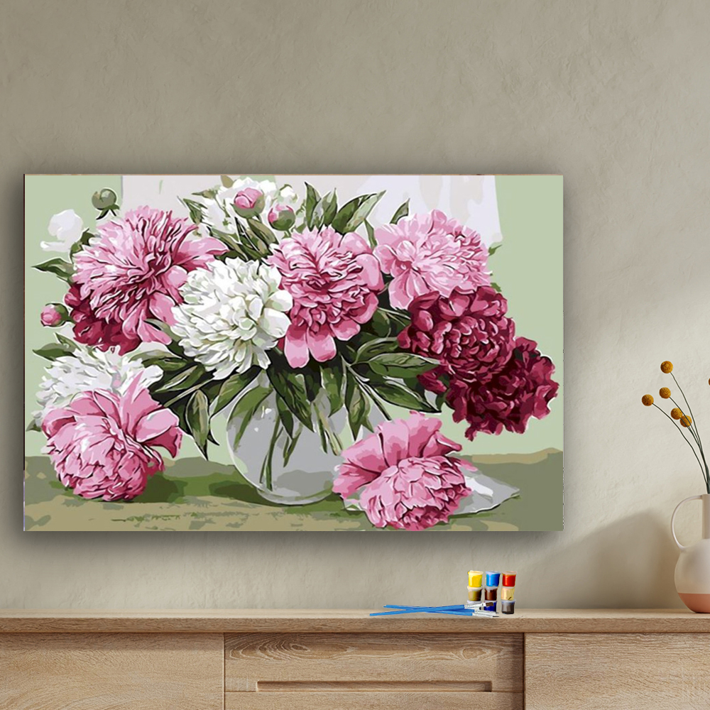 Painting by numbers Flower series home art decor