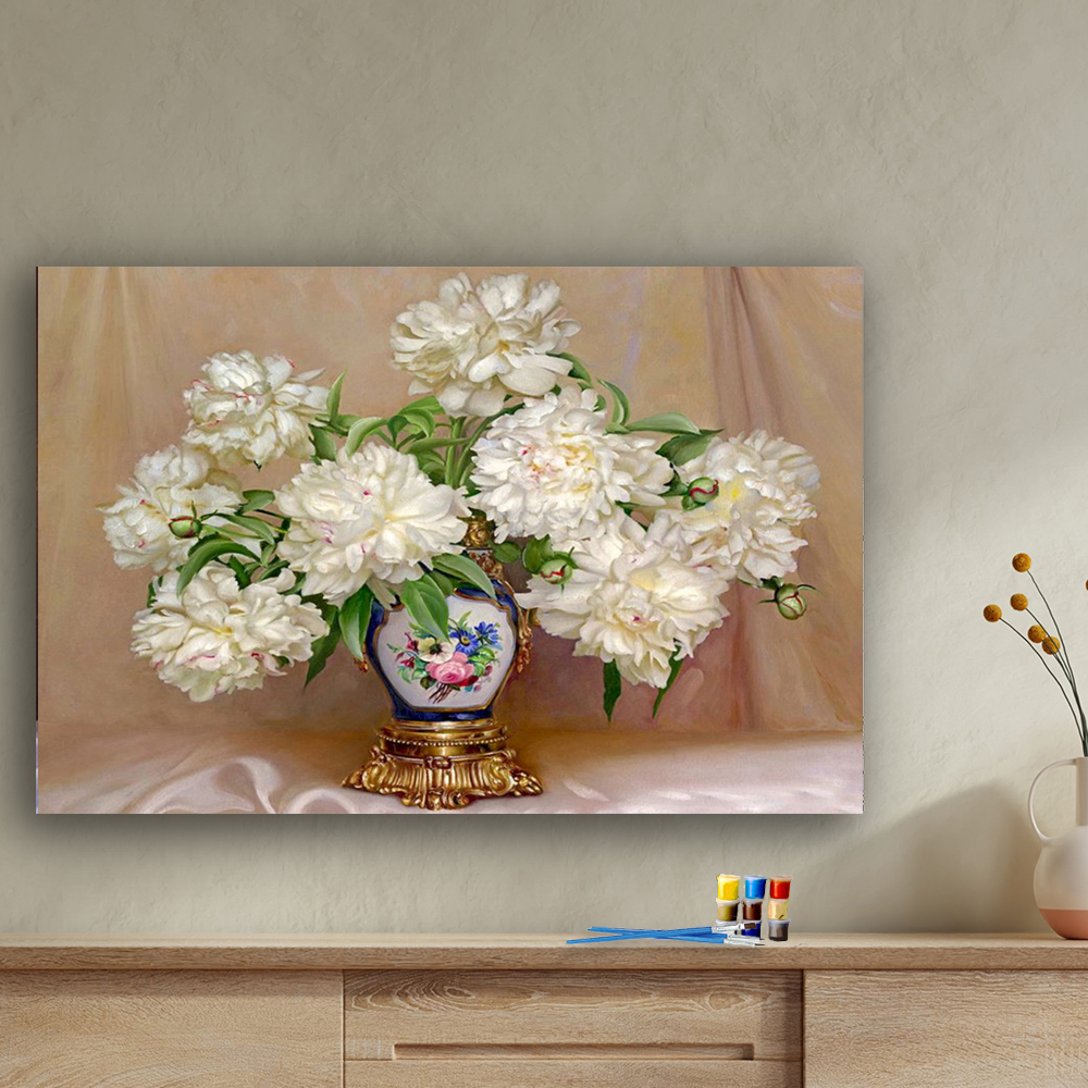 Painting by numbers Flower series drawing on canvas ornament