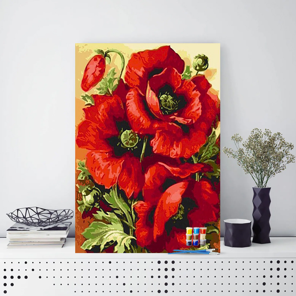 Painting by numbers Oil painting Art gift decor