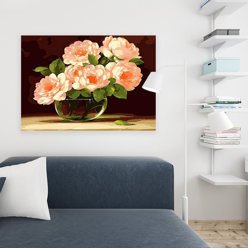 Painting by numbers living room decor Healthy pigments 