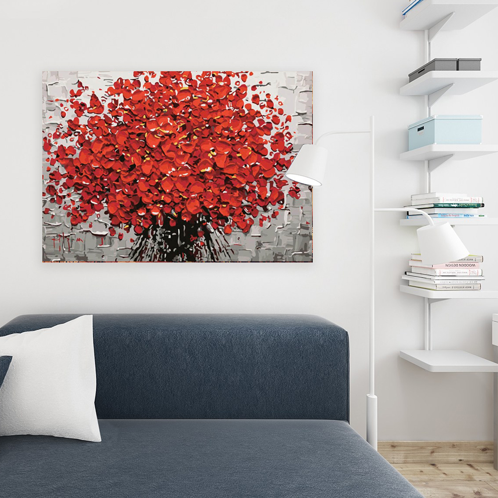 Painting by numbers 24colors flower drawing room