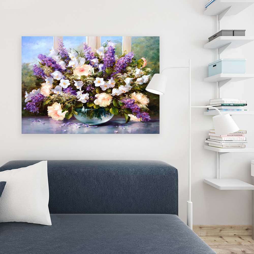 Painting by numbers Diy flower painting For relax