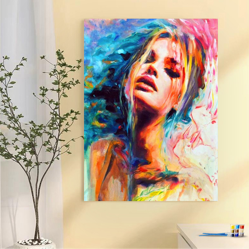 Painting by numbers 24 colors diy painting home decor