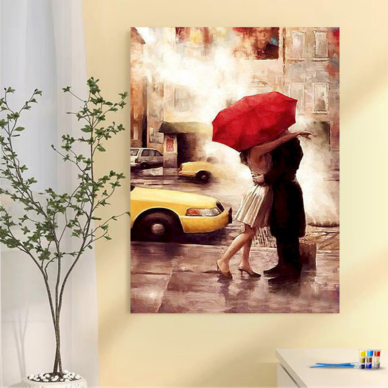 Painting by numbers hug diy painting room decor