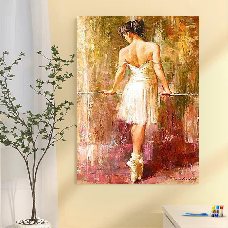 Painting by numbers dancing women living room decor