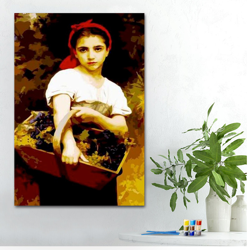 Painting by numbers gentle painting home decoration