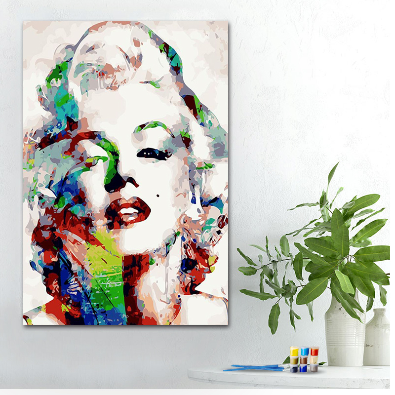 Painting by numbers home art Marilyn Monroe painting