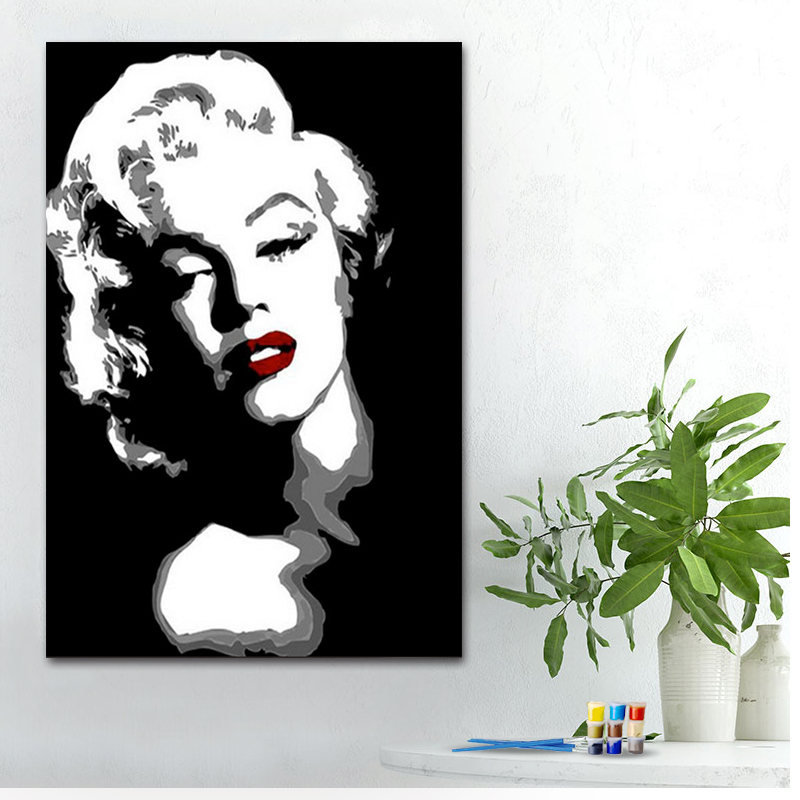 Painting by numbers diy painting Marilyn Monroe