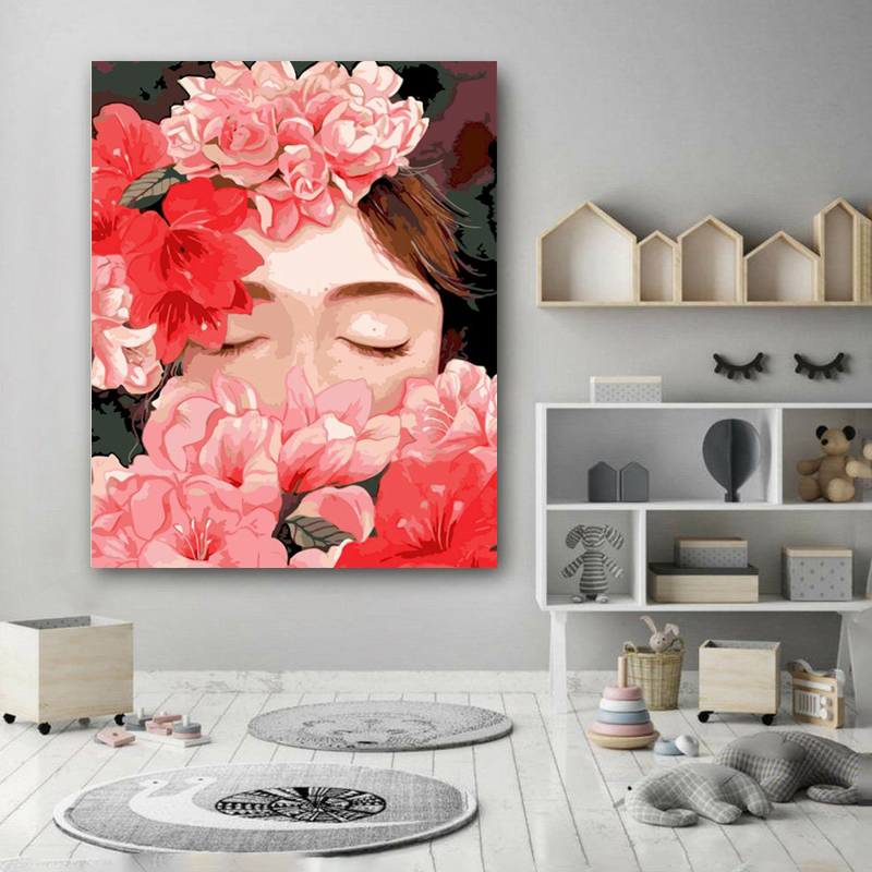 Painting by numbers special women painting for decor