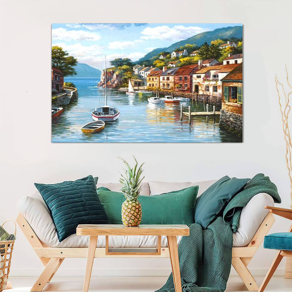 Painting by numbers beautiful scene home decoration