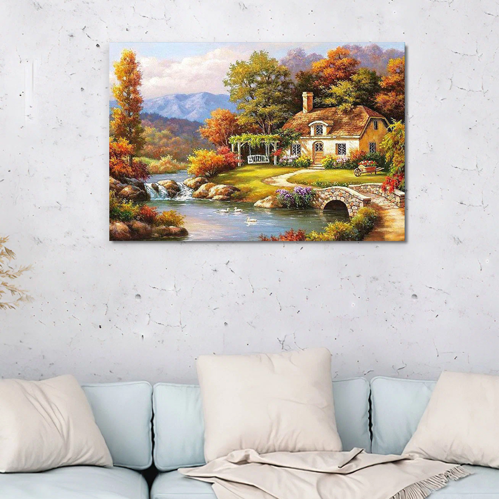 Painting by numbers painting autumn scenery art gift