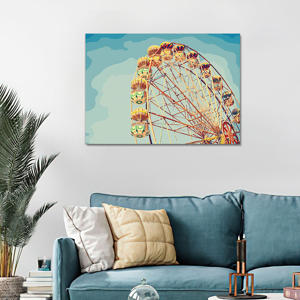 Painting by numbers Ferris wheel bedroom decoration