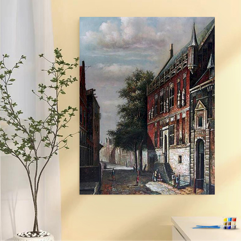 Painting by numbers impressive architecture art gift