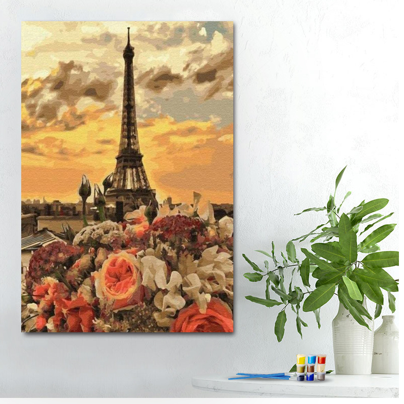 Painting by numbers healthy pigments eiffel tower