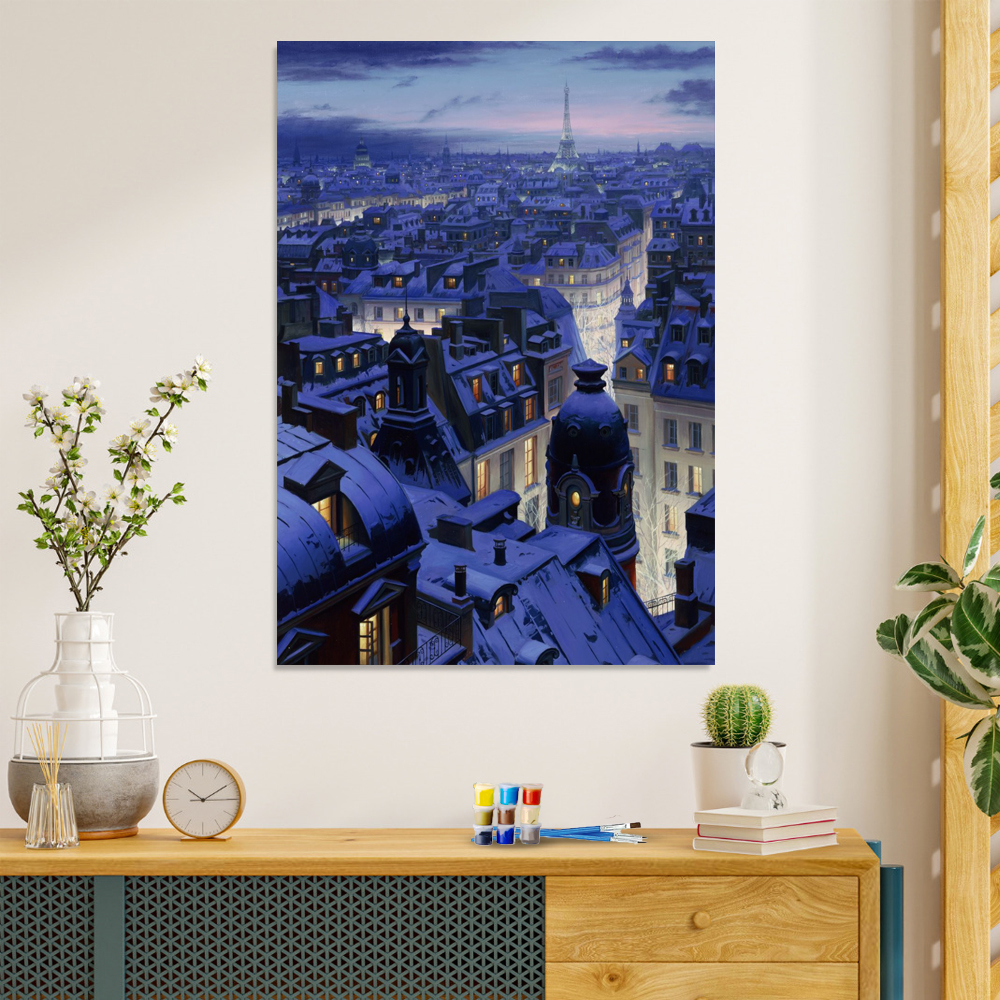 Painting by numbers home decoration eiffel tower