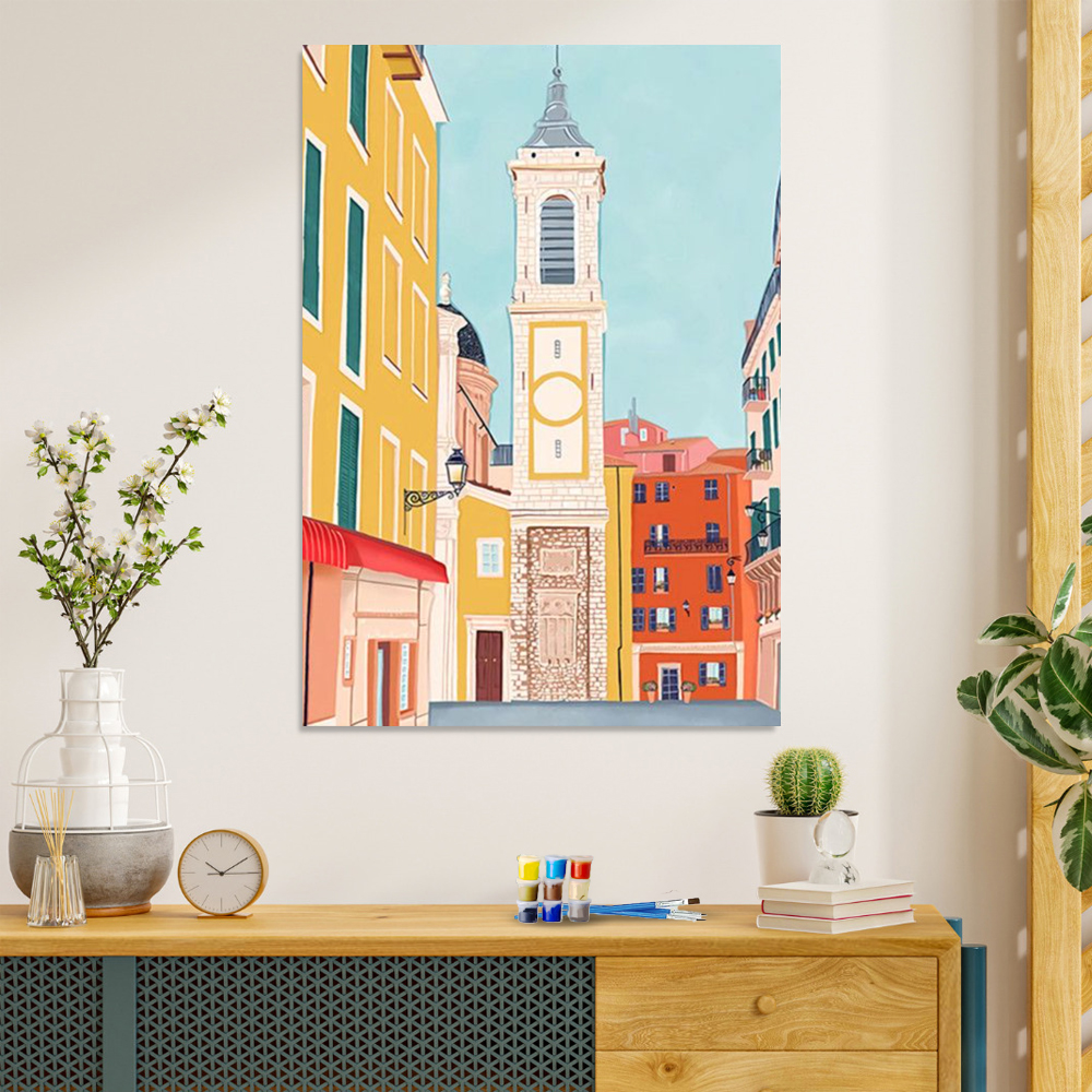 Painting by numbers parlor decor drawing on canvas decor