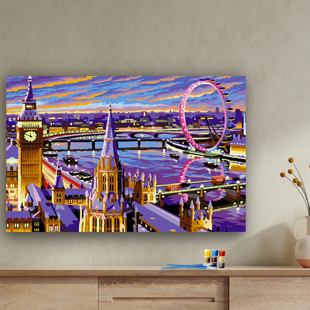 Painting by numbers diy oil painting Big Ben