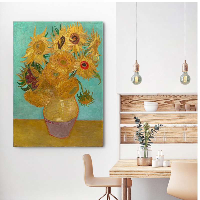 Abstract Van Gogh oil  Painting amusing painting famous painting Sunflower decorative painting