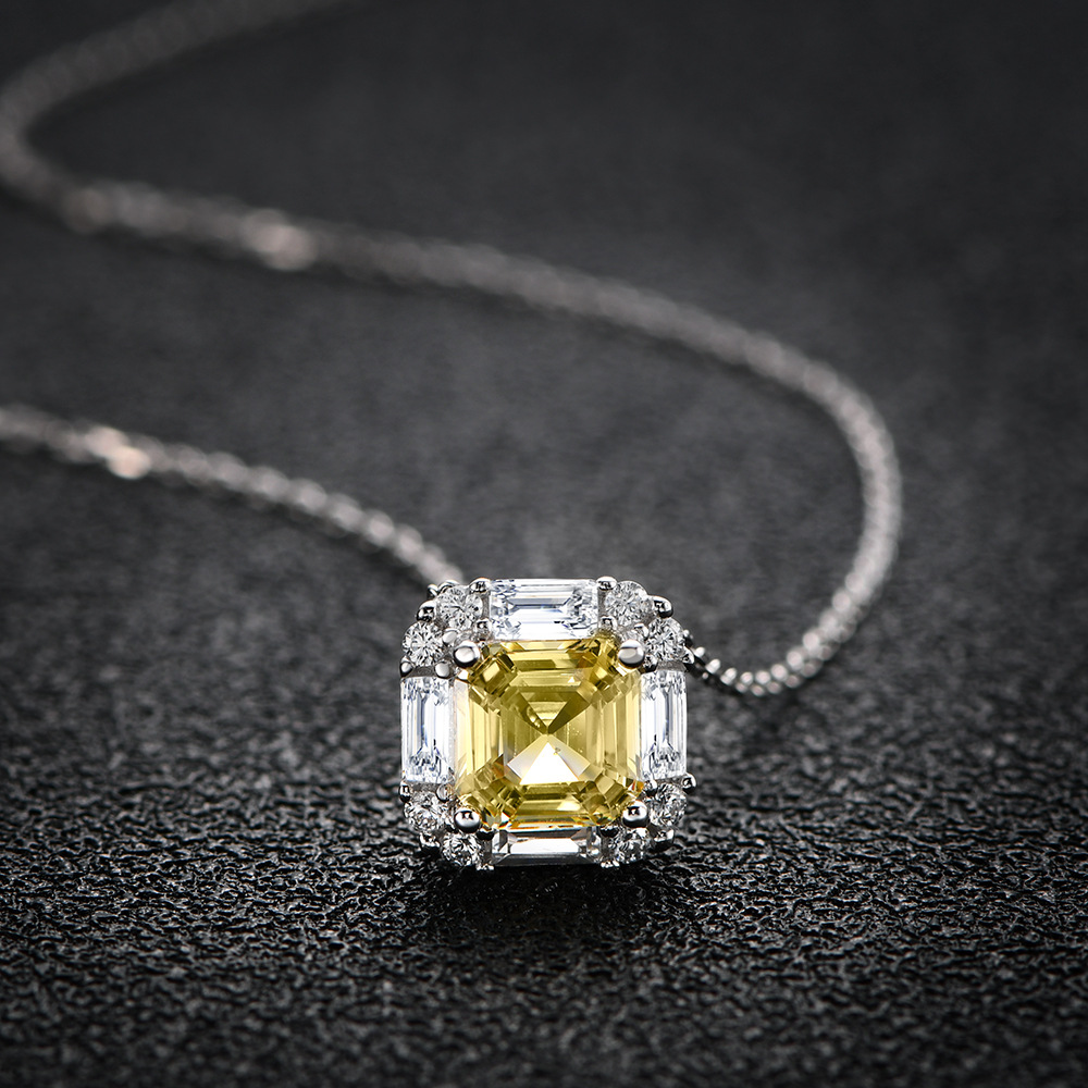 Birthday celebration Jewelry for Niece Y-necklace Sparkling 8A grade high carbon diamond Well-crafted 8A grade high carbon diamond