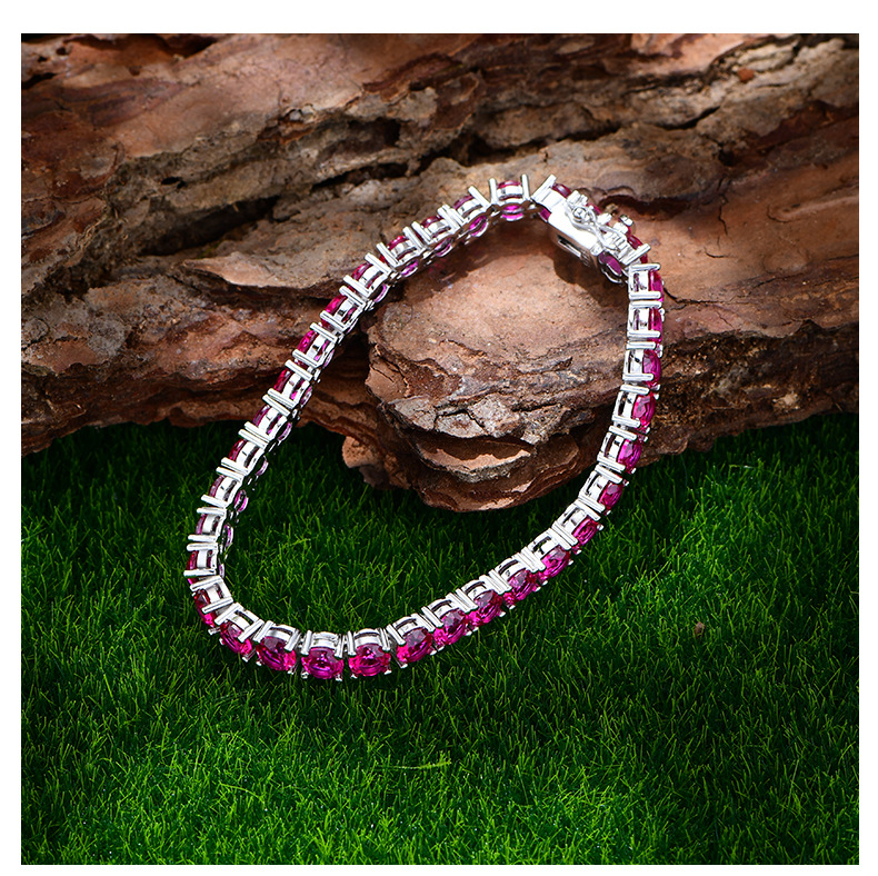Statement pieces for Boss Charm bracelet Has texture 8A grade high carbon diamond Radiant 8A grade high carbon diamond