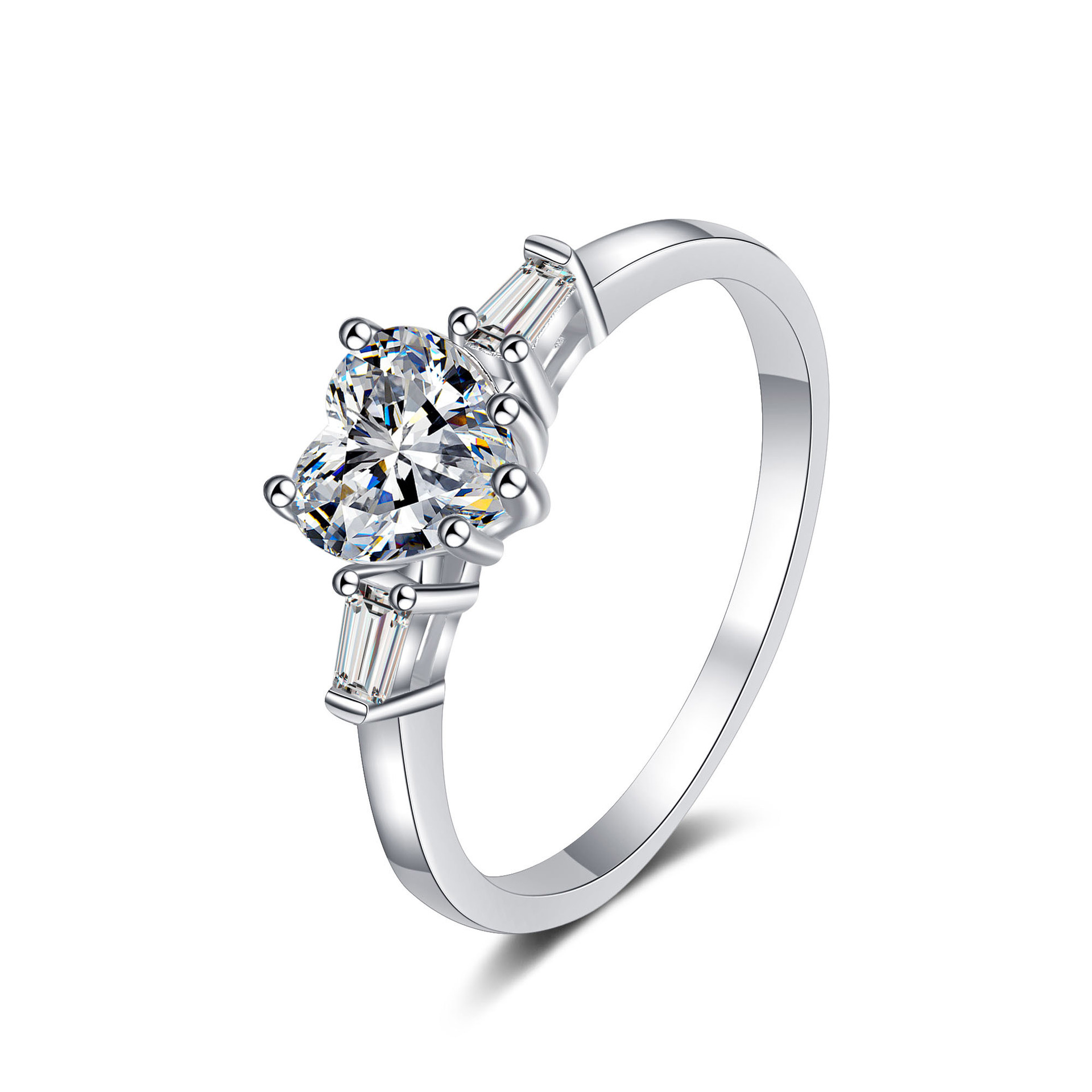 Trendy jewelry for Niece Cocktail ring High clarity for D-grade Moissanite Precisely inlaid D-grade Moissanite