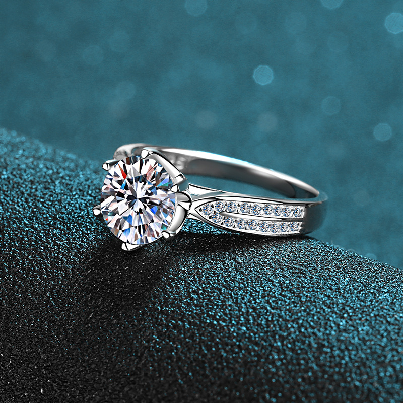 Artisan Jewelry for Significant other Promise ring Dazzling D-grade Moissanite Colorful hues for D-grade Moissanite