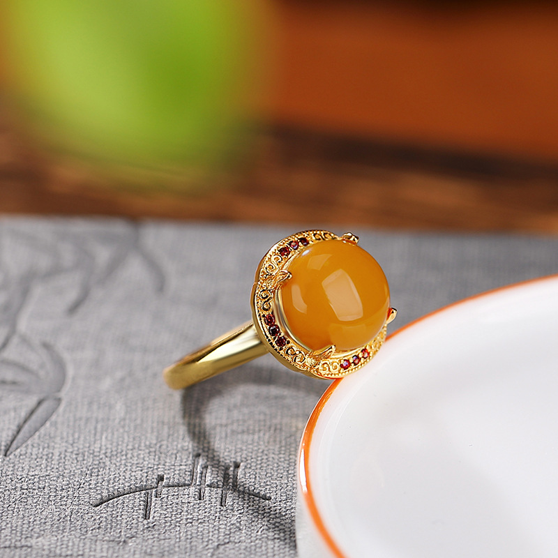 Handmade Jewelry for Hostess Engagement ring Vivid hue Elegant texture