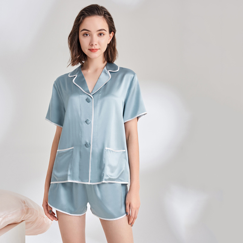 Comfortable and durable pure natural loungewear pajamas 100% silk pajamas Wake up refreshed with silk
