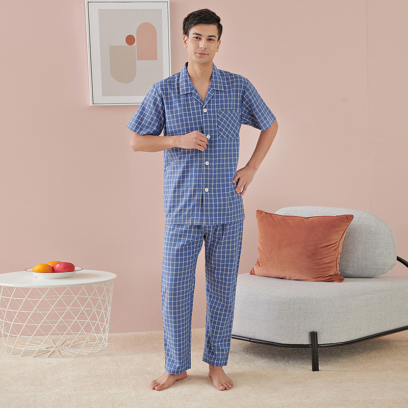 Simple and stylish natural loungewear for everyday wear pajamas 100% cotton pajamas Retains its shape and color