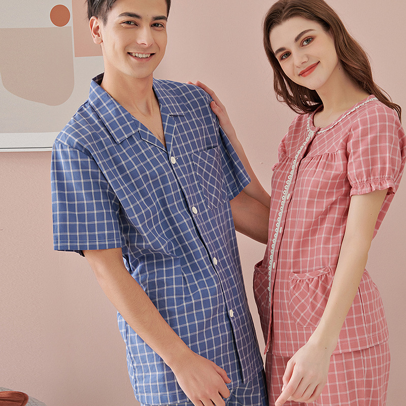Comfortable and durable pure natural loungewear pajamas 100% cotton pajamas Allows for deeper and more restorative sleep