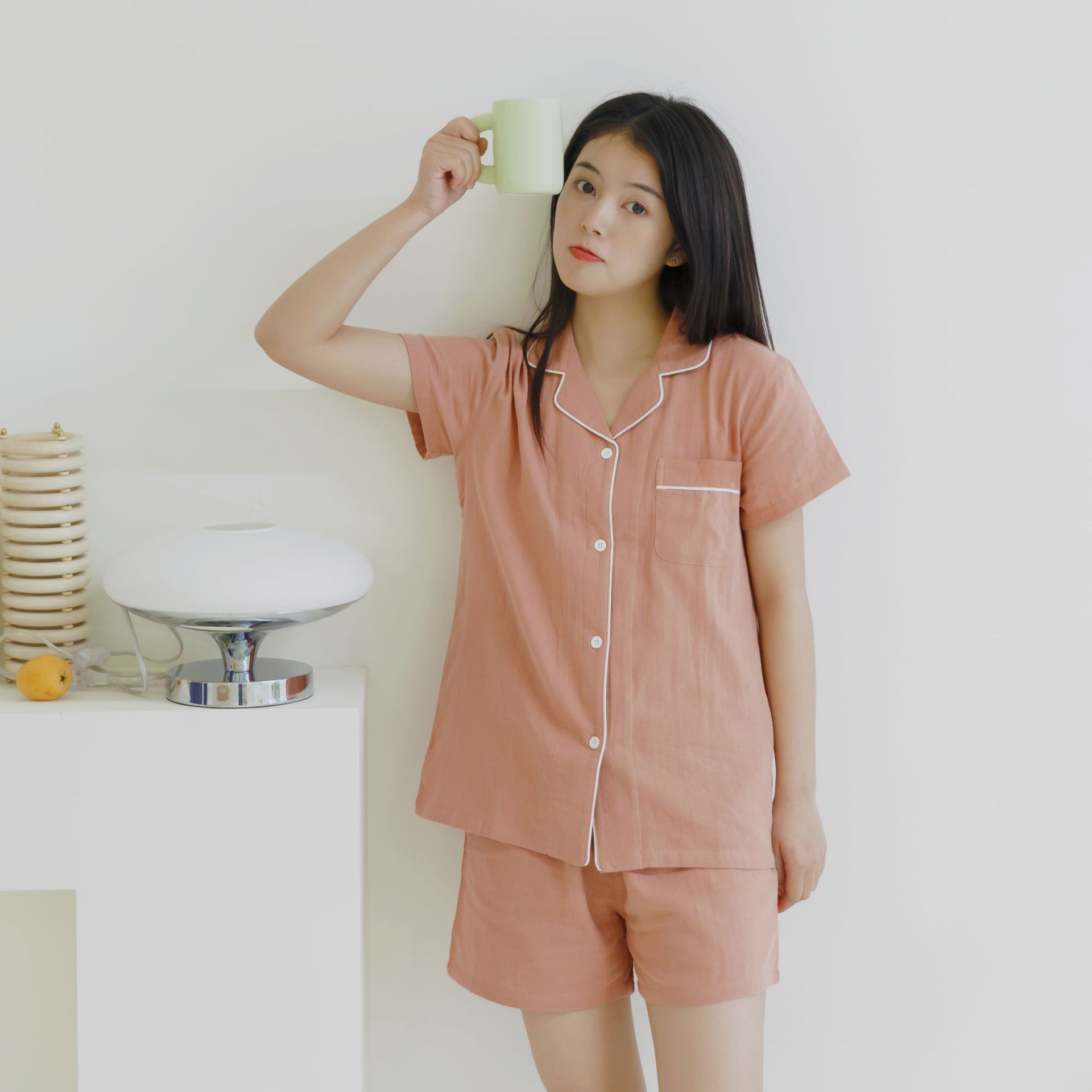 Natural loungewear for a comfortable sleep pajamas 100٪ cotton pajamas Allows for better airflow