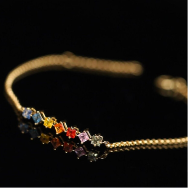 Colored Diamond Bracelet