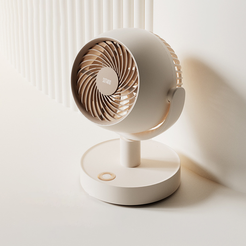Fan | Quickly Refreshes Whole House Cooling | Powerful Cyclone System | Bionic Natural Wind | 180° Wide-Angle Wind Delivery | 4 Wind Speed Options | Library-Level Silence