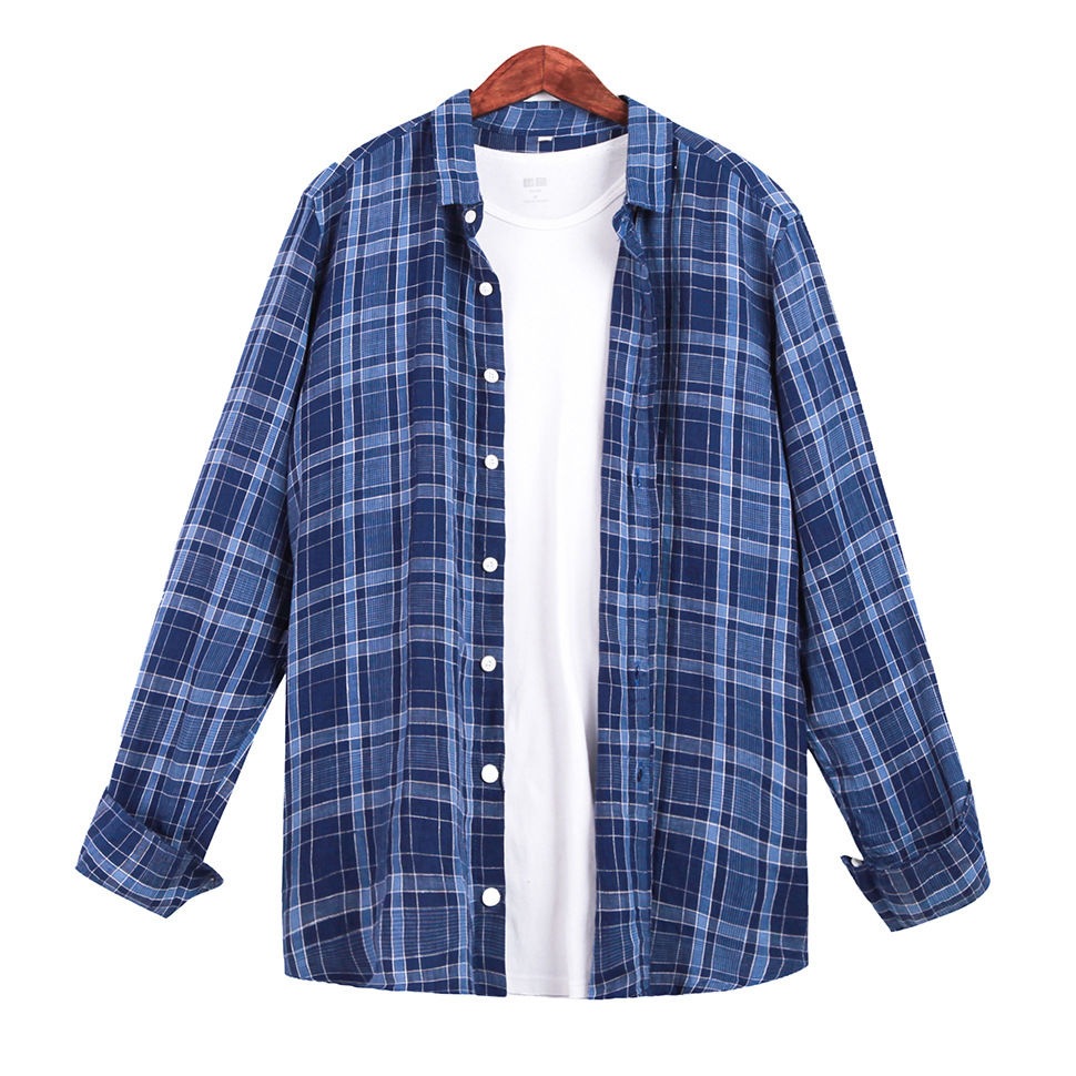 Softness and sheen linen Men's shirt Lightweight moisture-absorbing and anti-bacterial