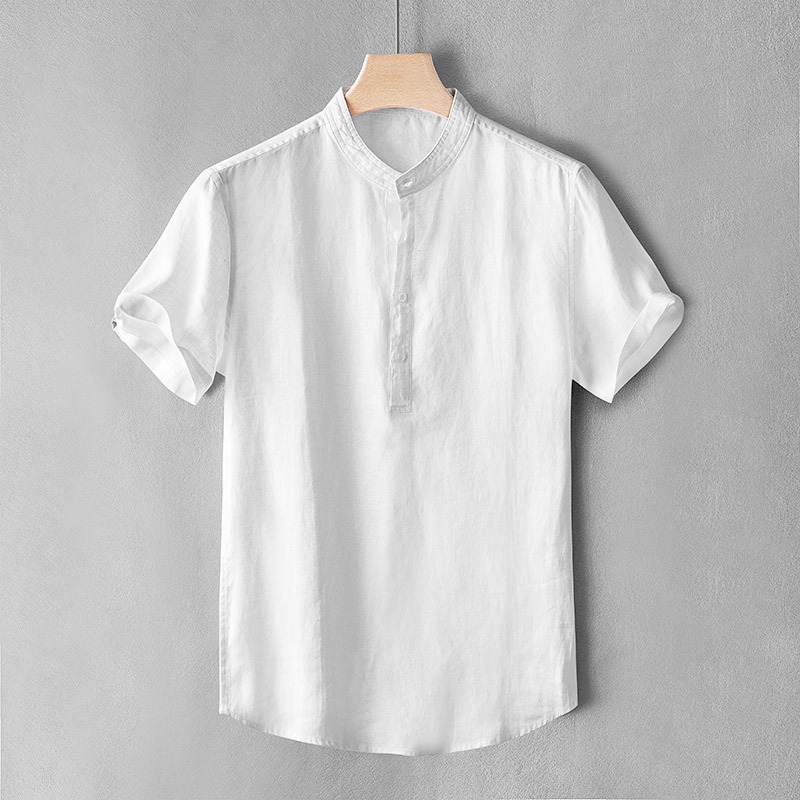 Featherweight beauty and charm linen Men's shirt Eco-friendly anti-static and comfortable on the skin