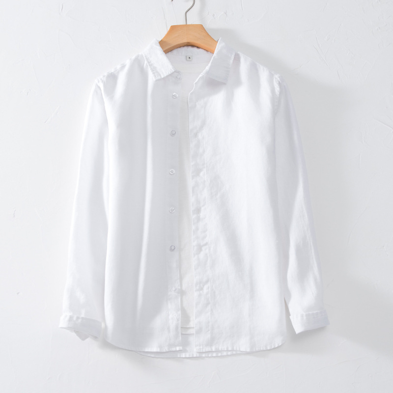 Airy comfort and style linen Men's shirt Comfortable and breathable with good moisture absorption