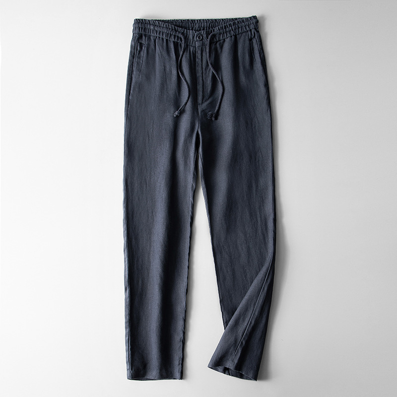 Fine fabric grace linen Men's pants Breathable and cool preventing allergies and irritation