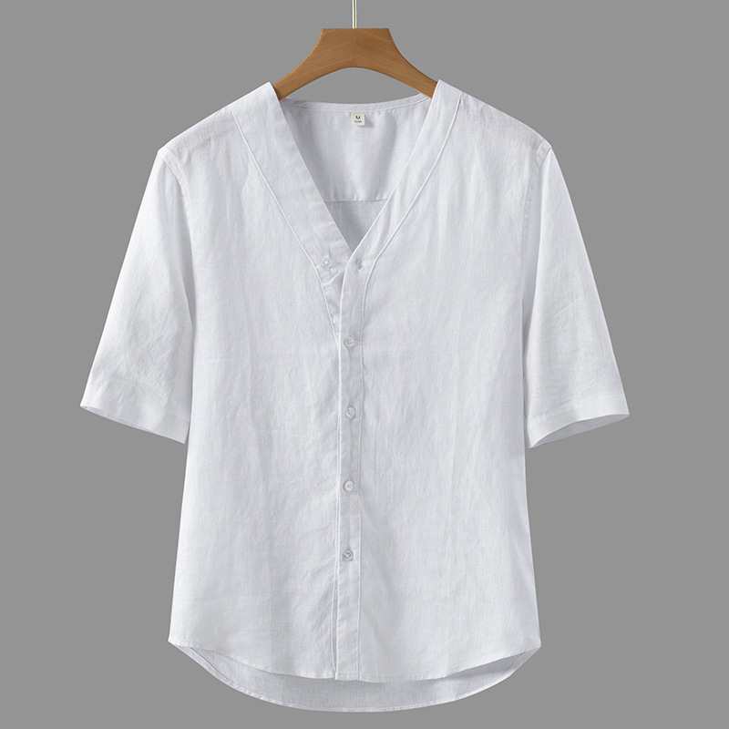 Natural lightweight charm linen Men's shirt Eco-friendly anti-static and comfortable on the skin
