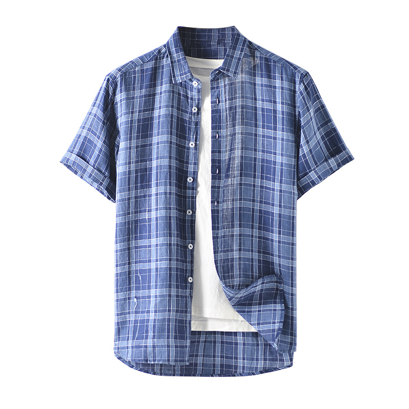 Delicate fabric allure linen Men's shirt Soft and smooth sweat-wicking and irritation-free material