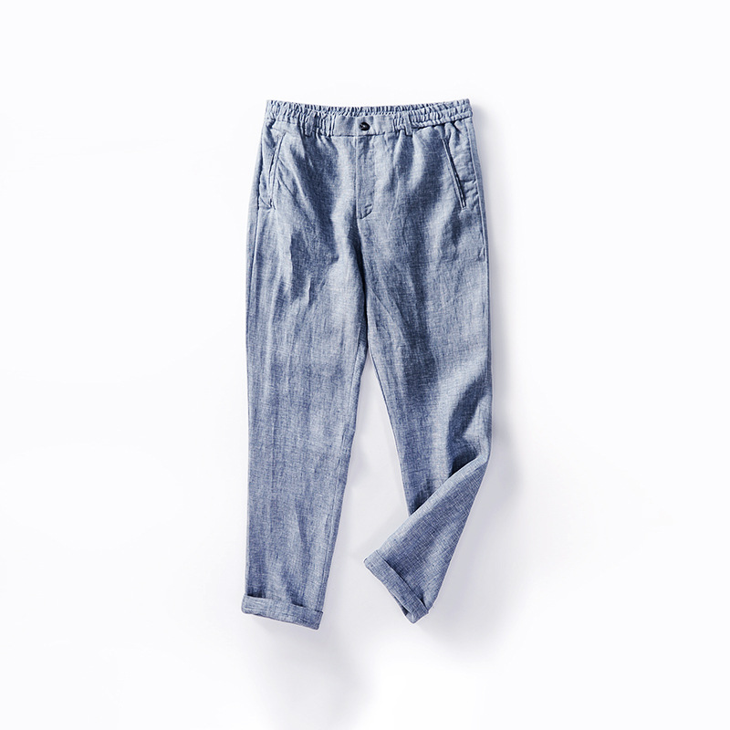 Subtle elegance and comfort linen Men's pants Breathable and cool preventing allergies and irritation