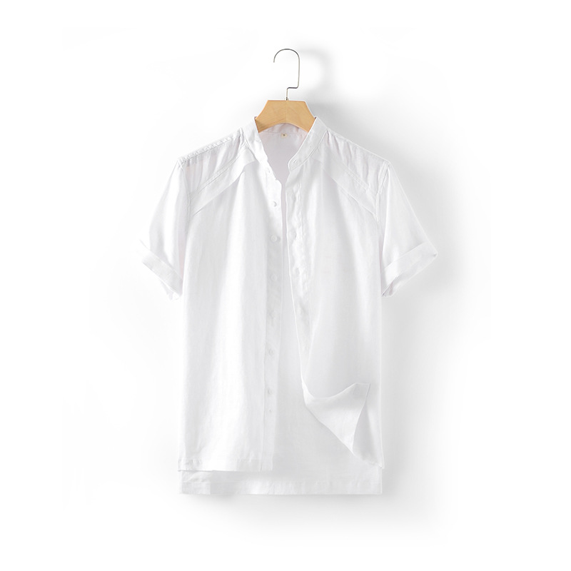 Natural purity grace linen Men's shirt Hypoallergenic skin-friendly and anti-static properties