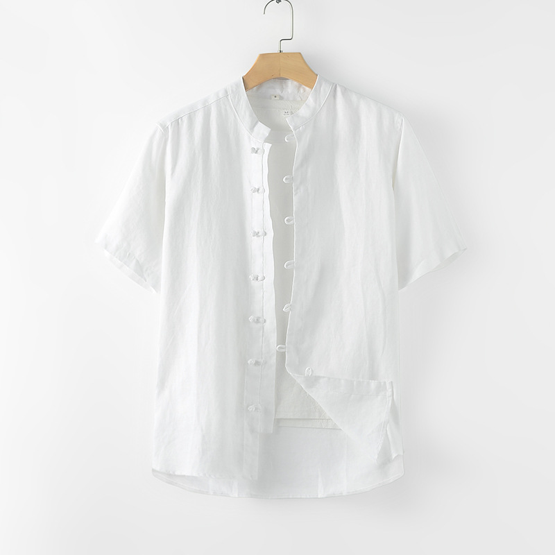 Subtle elegance and shine linen Men's shirt Antibacterial properties for a fresh and comfortable feel