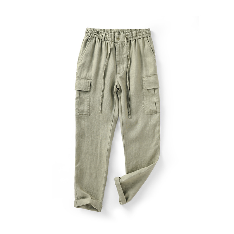 Featherweight beauty and comfort linen Men's pants Breathable and cool preventing allergies and irritation