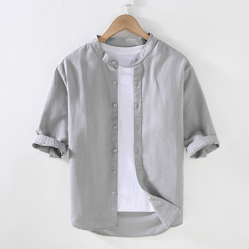 Fine fabric luxury linen Men's shirt Natural cooling hypoallergenic and eco-friendly